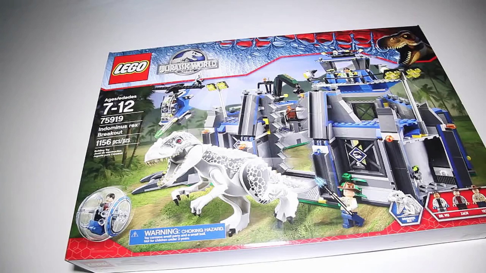 Interaktion Komprimere Premier Lego Jurassic World Indominus Rex Breakout Speed Build Review (75919) -  video Dailymotion