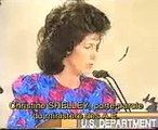 state department spokesman christine shelly discussing the situation in rwanda. april 28, 1994