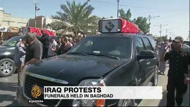 Funerals held for protesters killed in Baghdad's green Zone