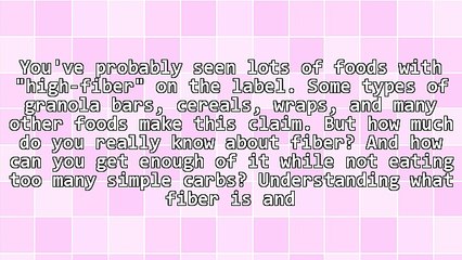 Type 2 Diabetes - Interesting Facts on Fiber