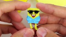 Play Doh Surprise Eggs Spongebob Peppa Pig Frozen Mickey mouse Disney Toys Finger Family S