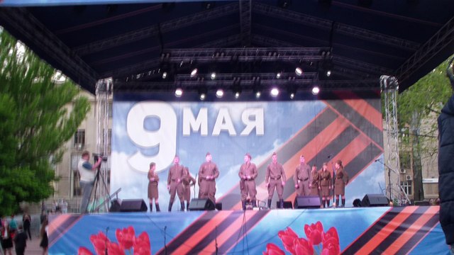 день победы 9 мая парад город курск 2016