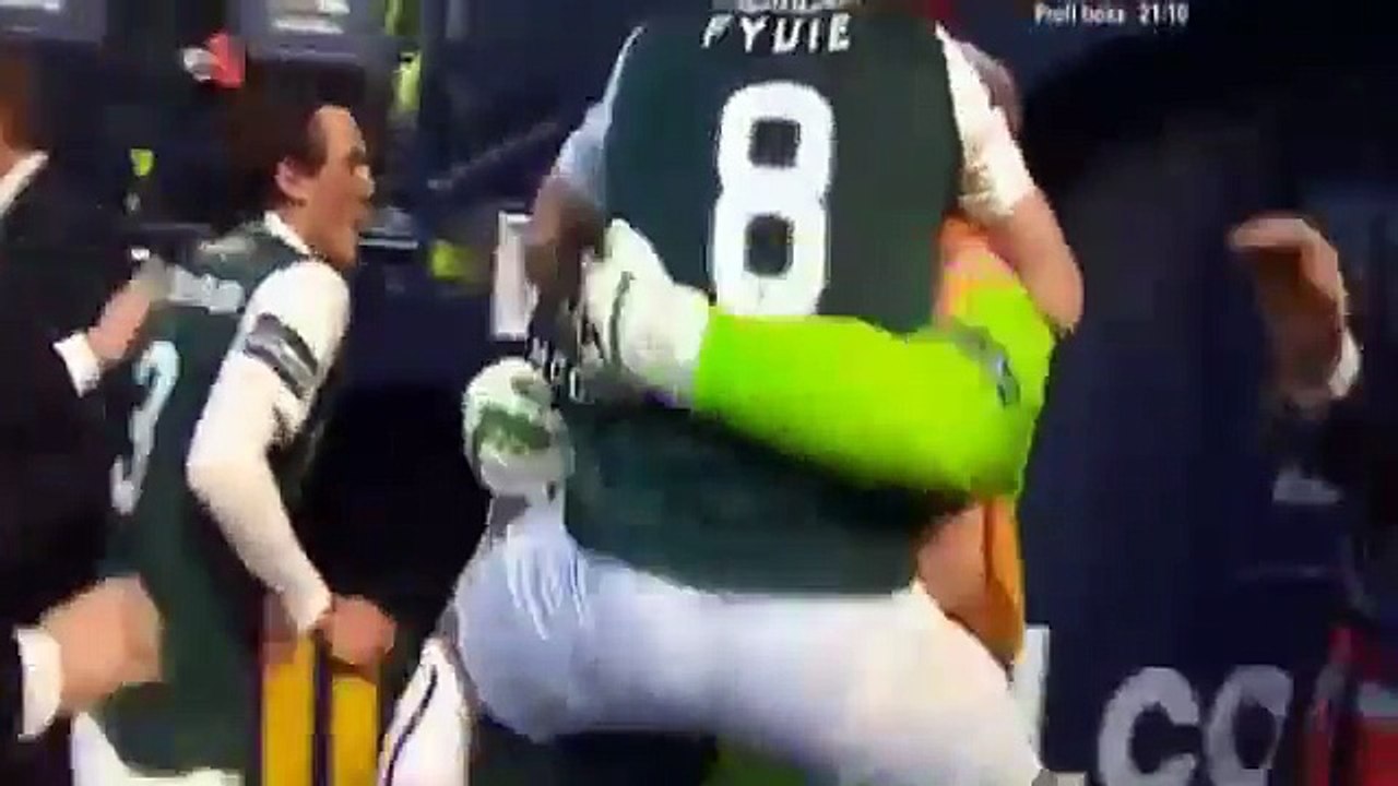 Hibernian fans celebration   FA Cup winners, Rangers 2-3 Hibernian 21-05-2016 HD