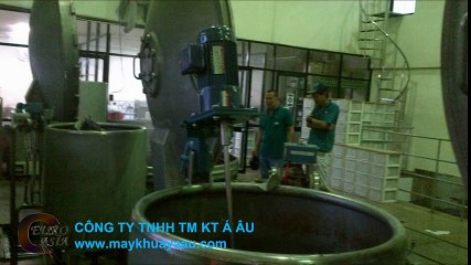 Máy và thùng inox khuấy thuốc nhuộm 0909 792 905 Mr Thạch - YouTube