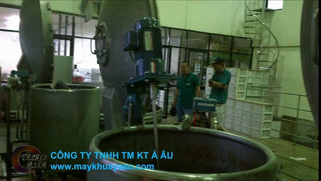 Máy và thùng inox khuấy thuốc nhuộm 0909 792 905 Mr Thạch - YouTube