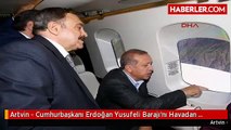 Artvin - Cumhurbaşkanı Erdoğan Yusufeli Barajı'nı Havadan İnceledi