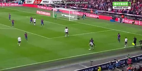 Wayne Rooney super POWER SHOOT Crystal Palace 0-0 Man UTD