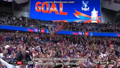 1-0 Jason Puncheon Goal | Crystal Palace 1-0 Man UTD