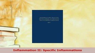 Read  Inflammation II Specific Inflammations Ebook Free