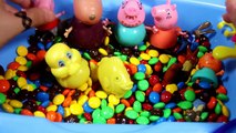Play Doh Peppa Pig Surprise Giant Pool M&M's Chocolate George Dinosaur Play Dough Peppa Pig Episodes