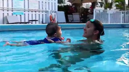 7 month old baby swimming