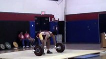 19 Year Old Kyle Crooks Clean and Jerks 122kg @ 72kg