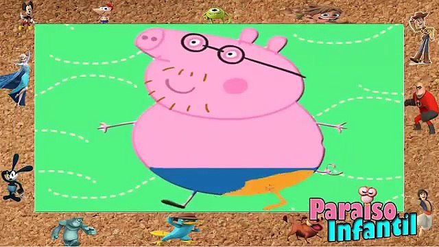 Peppa Pig en ESPAÑOL se DISFRAZA de los personajes de Zootopia Juego de Peppa Videos para niños