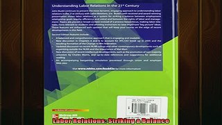 READ book  Labor Relations Striking a Balance  FREE BOOOK ONLINE