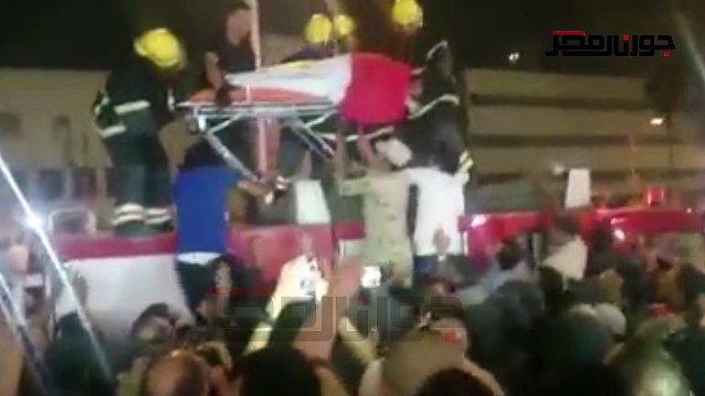 تشييع جثمان شهيد العريش بمسقط راسه بالمحلة