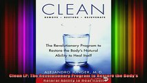 READ book  Clean LP The Revolutionary Program to Restore the Bodys Natural Ability to Heal Itself Full EBook