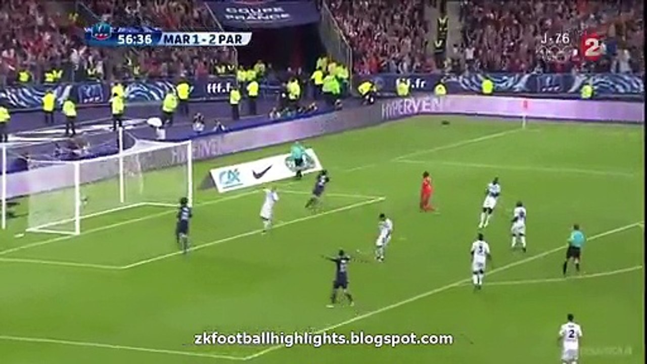Edinson Cavani Goal HD - Marseille 1-3 PSG -- 21-05-2016 HD
