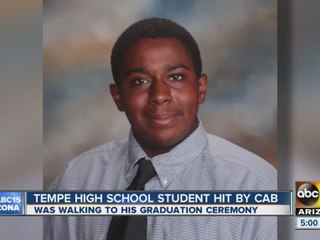 Tempe high student hit by cab