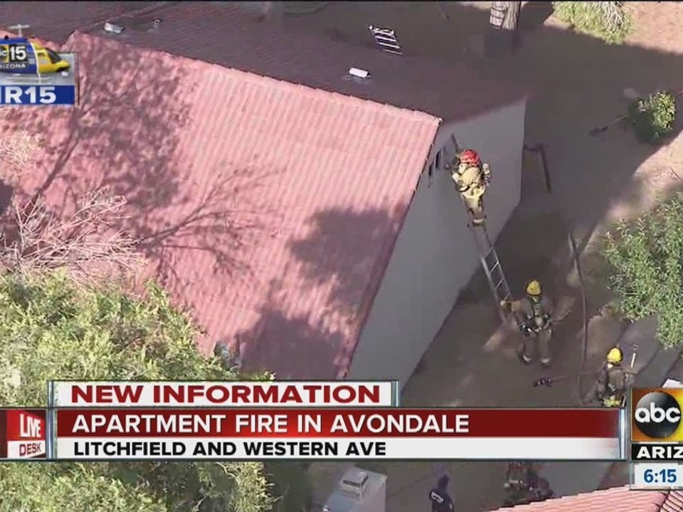 Apartment catches fire in Avondale