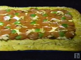 Greco Garlic Crust Party Pizza Commercial 1998