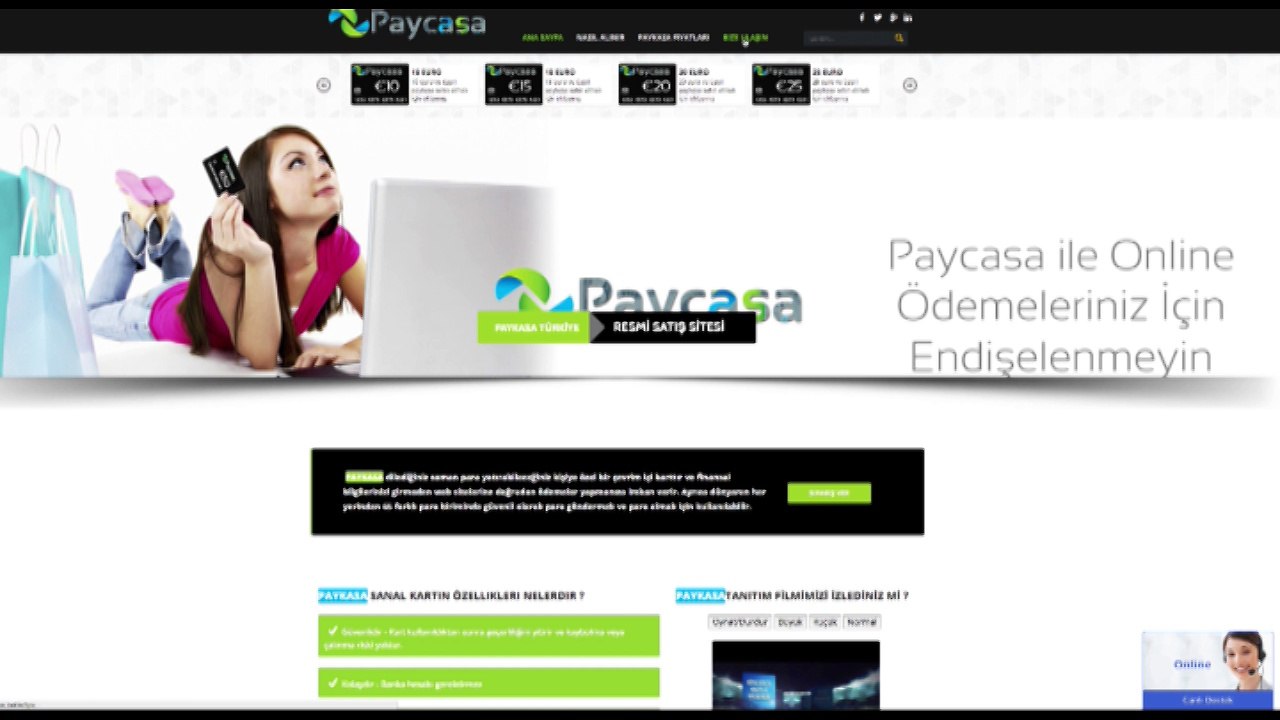 60 Euro Ucuz Paykasa Kart Satın Al - Kredi Kartı İle Paykasa Satın Al