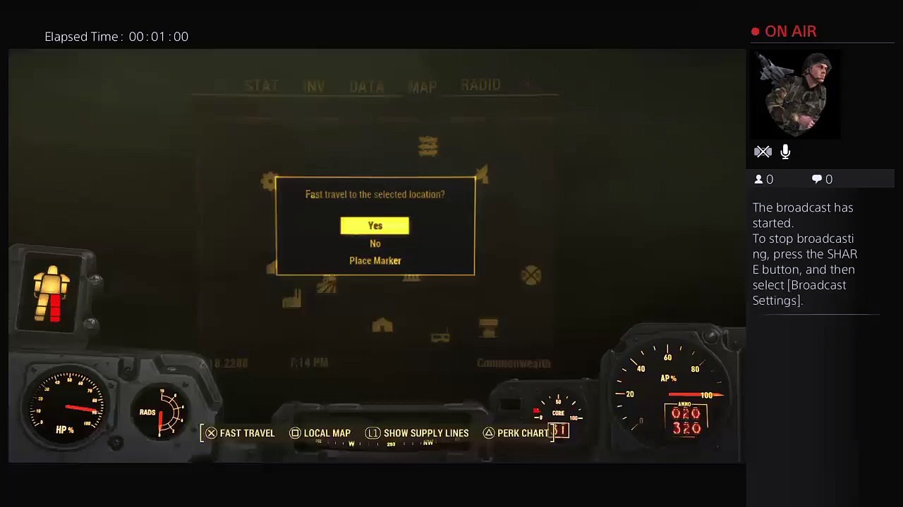 Shadoweng01's Livestream playing Fallout 4