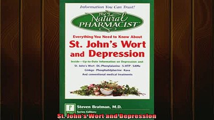 READ book  St Johns Wort and Depression Full EBook