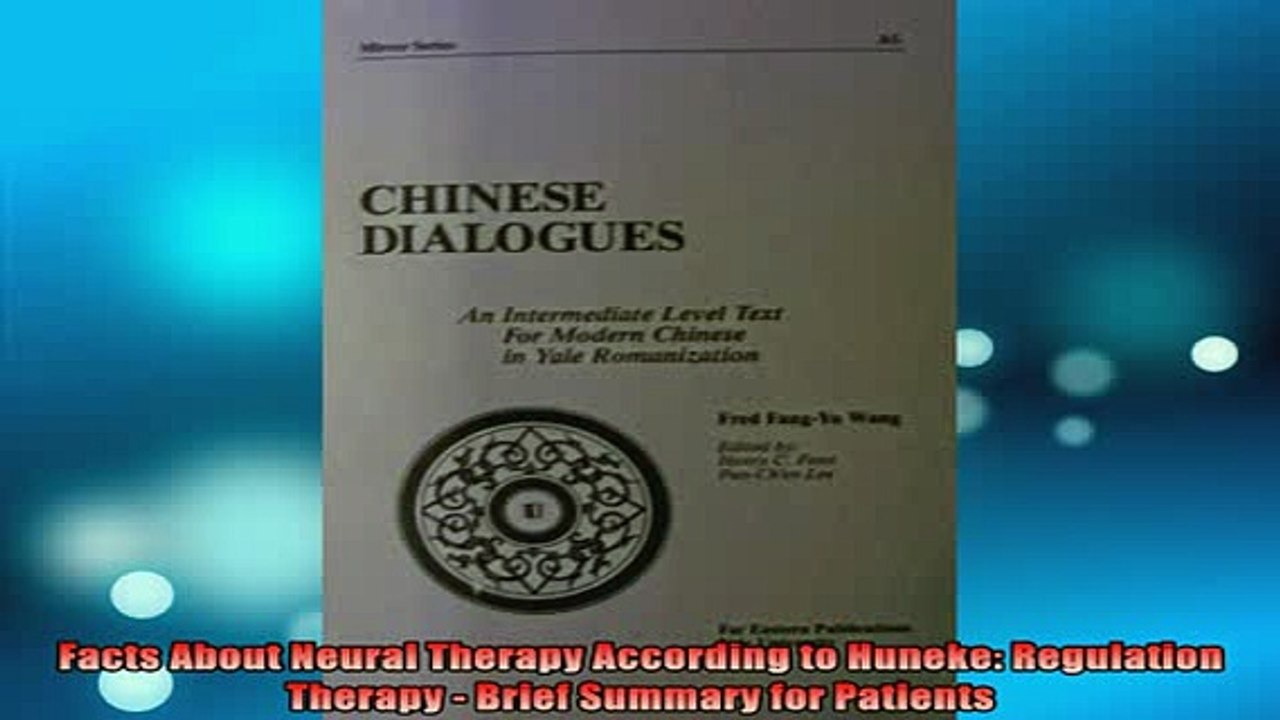 READ book  Facts About Neural Therapy According to Huneke Regulation Therapy  Brief Summary for Full EBook