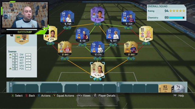 HIGHEST RATED FUT DRAFT SQUAD BUILDER! 194! FIFA 16