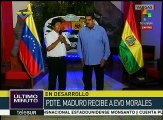 Maduro recibe a Evo Morales en Venezuela
