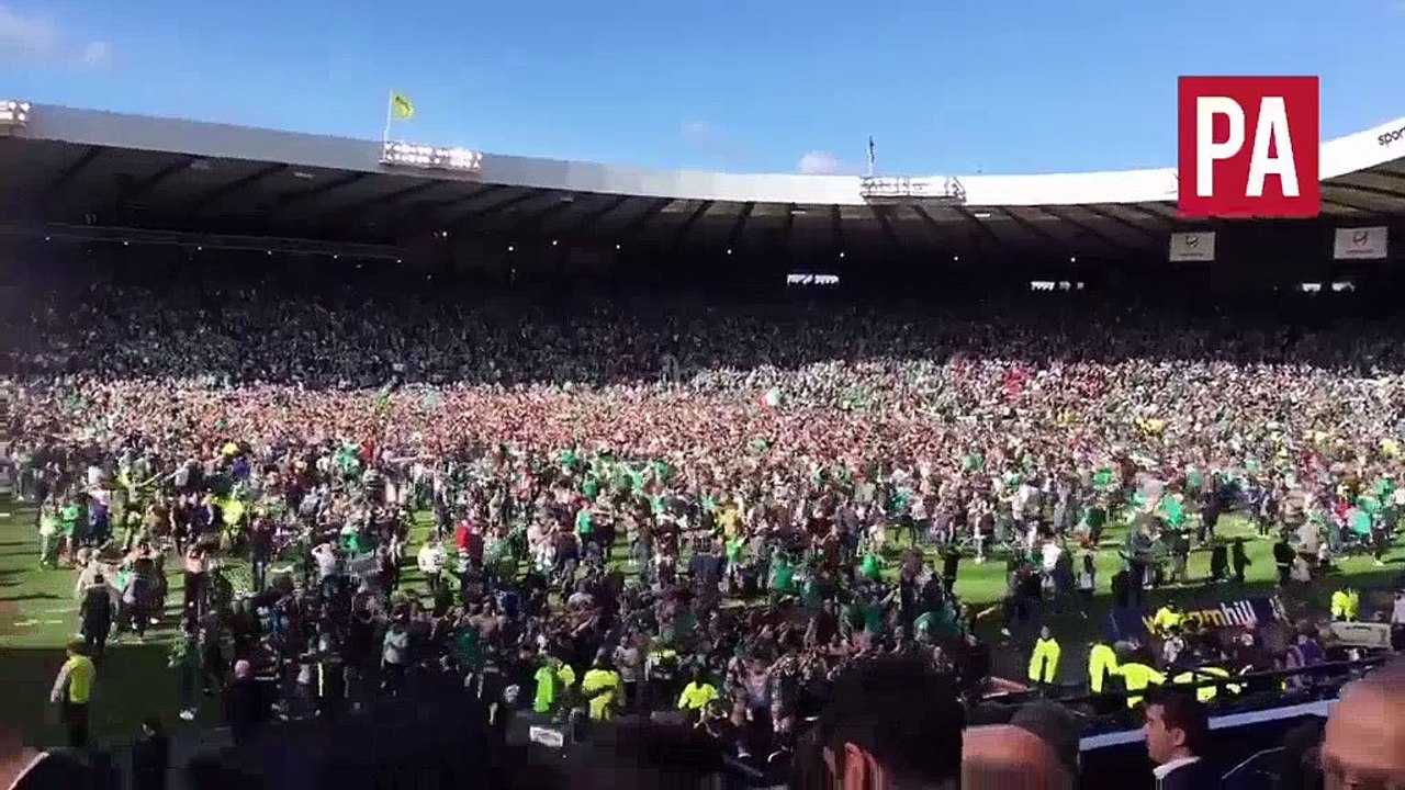 Disgraceful scenes at Hampden Park after Scottish Cup final