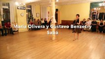 María Olivera y Gustavo Benzecry Sabá Milonga Domingo Tango Club, Nov  15, 2015