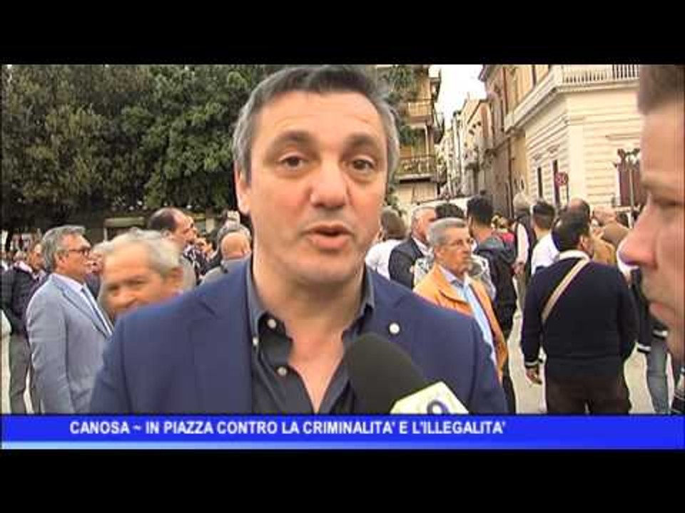 Canosa | In piazza contro la criminalità e l'illegalità