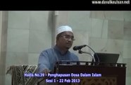 Hadith 40 - Hadith No 39 - Sesi 1 - Penghapusan Dosa Dalam Islam - 22-Feb-13