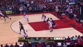 Kyle Lowry Drains a Three _ Cavaliers vs Raptors _ Game 3 _ May 21, 2016 _ 2016 NBA Playoffs
