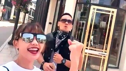 Video Rina Nose Liburan di Via Rodeo in Beverly Hills, California