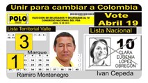 EDIL RAMIRO MONTENEGRO LISTA TERRITORIAL No 3 CONSULTA CLARA LOPEZ VOTE 19 DE ABRIL LISTA 10