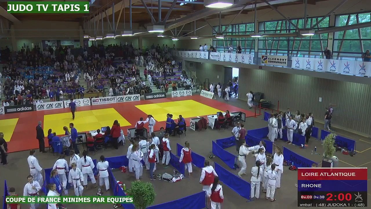 TAPIS 1 - COUPE DE FRANCE MINIMES PAR ÉQUIPES DE DÉPARTEMENTS  - CEYRAT, 2016 - LIVE 2 (76)
