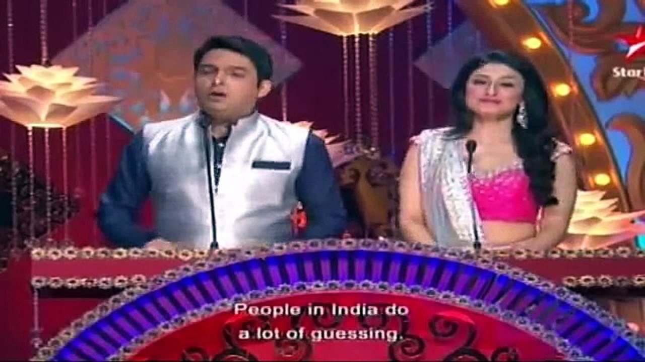 Kapil sharma with Ragini Khanna Best comedy & very funny  ITA Awards 2014
