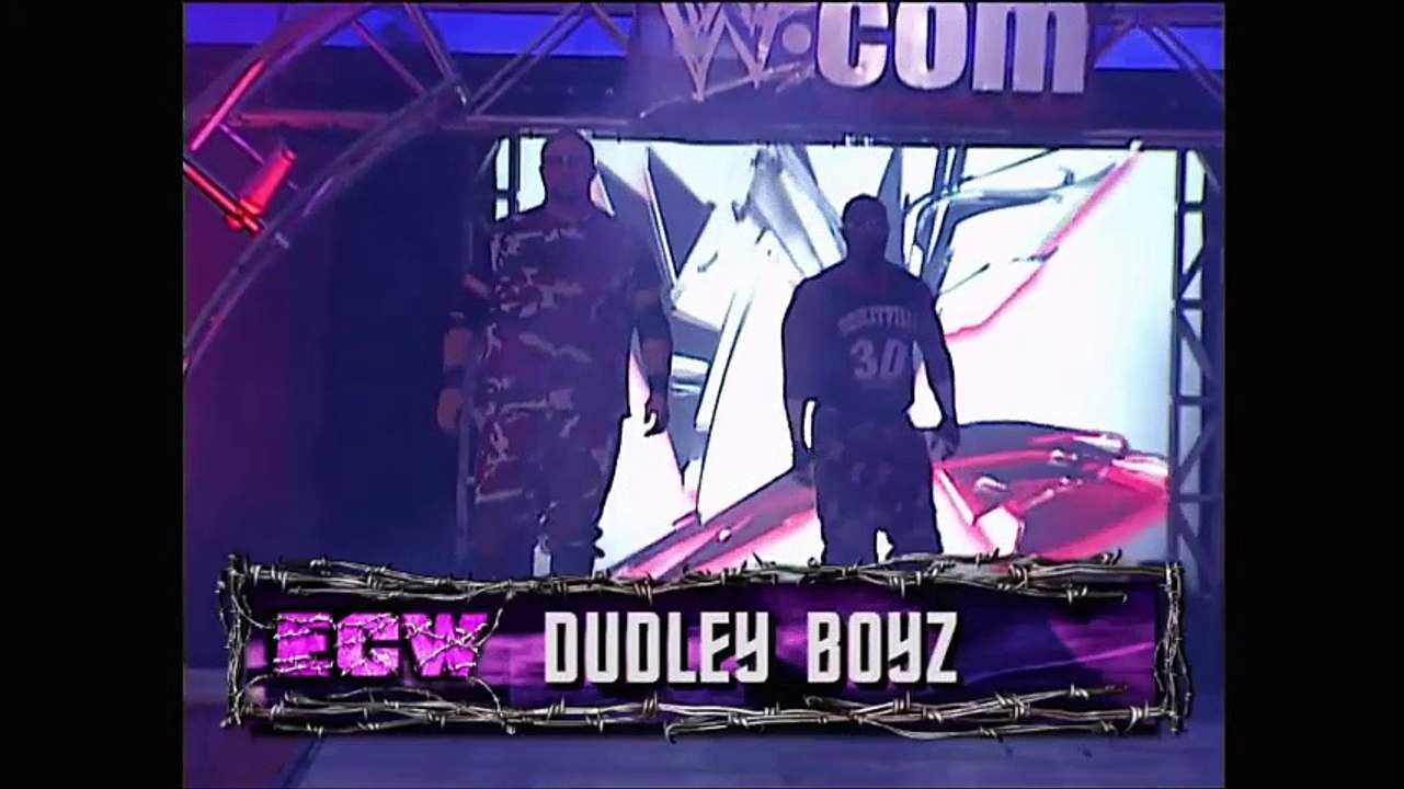 The Hardy Boyz vs The Dudley Boyz Raw 07.16.2001 (HD