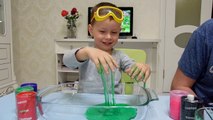Делаем слизь _ Cool Slime _ Slipperyfingers _ Юный химик