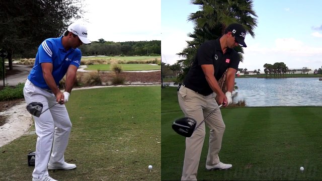 JASON DAY vs ADAM SCOTT BEST GOLF SWINGS - DRIVER SLOW MOTION 1080p HD