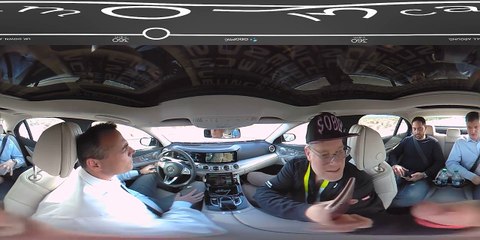 360 degree video inside a self driving car