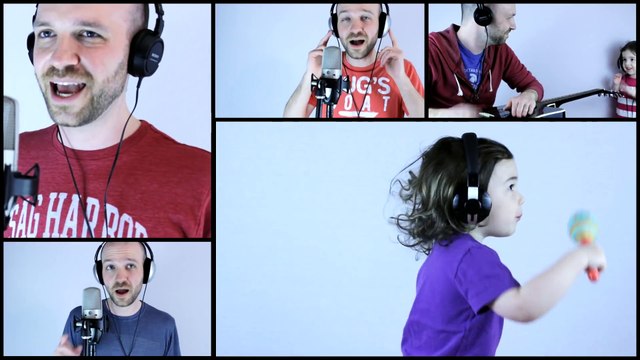 Il chante Take on Me avec sa petite fille trop mignonne :)