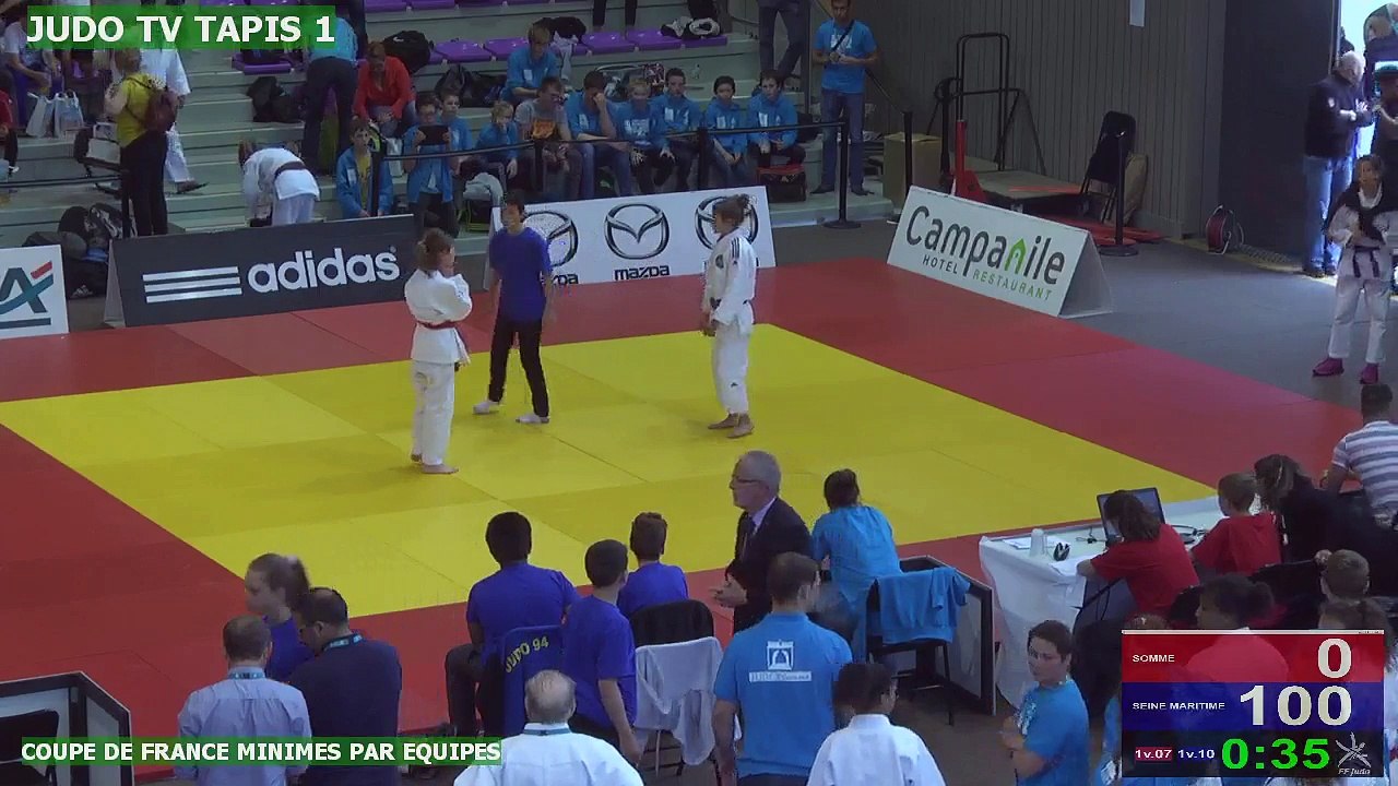 TAPIS 1 - COUPE DE FRANCE MINIMES PAR ÉQUIPES DE DÉPARTEMENTS  - CEYRAT, 2016 - LIVE 2 (77)