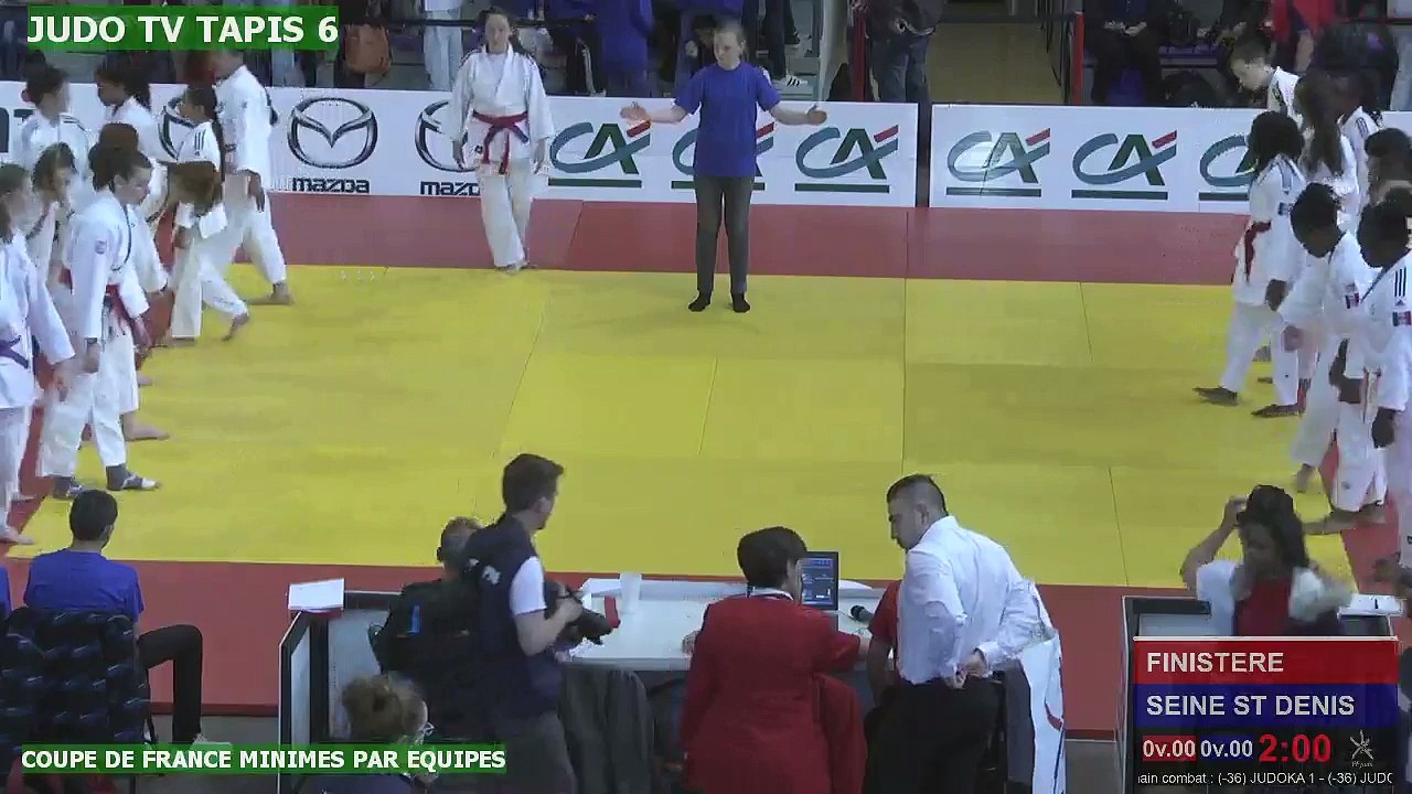 TAPIS 6 - COUPE DE FRANCE MINIMES PAR ÉQUIPES DE DÉPARTEMENTS -CEYRAT, 2016 - LIVE 7 (56)
