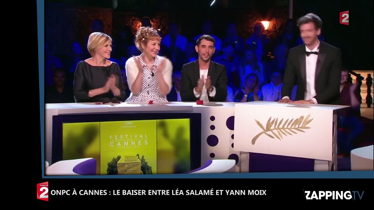 ONPC à Cannes : Léa Salamé et Yann Moix échangent un baiser, Twitter s’enflamme (Vidéo)