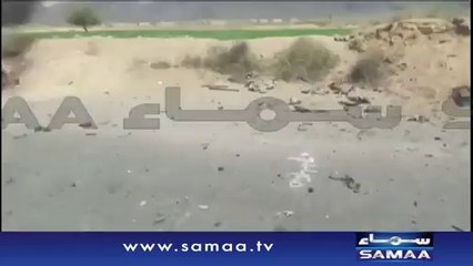 ملامنصورکی گاڑی پرفضائی حملےکےبعدکی خصوصی ویڈیو Mulla Mansoor  car  after  attack watch exlusive video