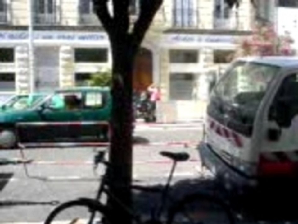 travaux a NICE du tramway