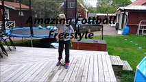 Amazing Football Freestyle skills of a 10 yera old boy part 3
